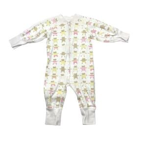Hanna Andersson Organic Bears Zip Up Sleeper Pajamas